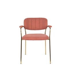 JOLIEN Lot De 2 Chaises Avec Accoudoirs Et Pieds Dorés 14 JOLIEN Lot De 2 Chaises Avec Accoudoirs Et Pieds Dorés -Meubles Soldes Magasin 2 chaises accoudoirs pieds dores jolien 2