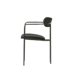 IVY Lot De 2 Chaises Avec Accoudoirs Velours Et Argent -Meubles Soldes Magasin 2 chaises accoudoirs velours argent woood ivy 3