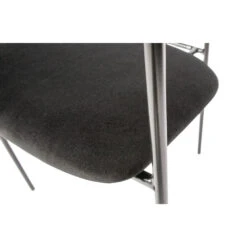 IVY Lot De 2 Chaises Avec Accoudoirs Velours Et Argent -Meubles Soldes Magasin 2 chaises accoudoirs velours argent woood ivy 5