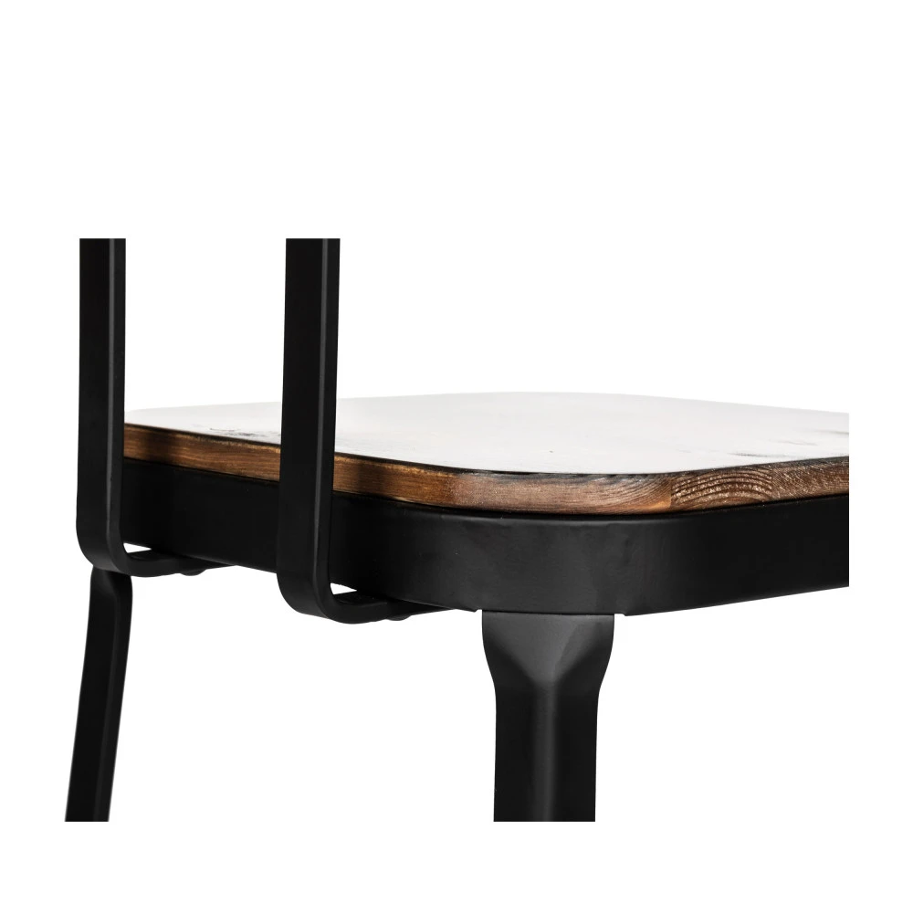 CHILLY Lot De 2 Chaises De Bar Métal Et Bois 63cm 11 CHILLY Lot De 2 Chaises De Bar Métal Et Bois 63cm – Image 9