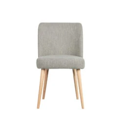 FORCE Lot De 2 Chaises En Tissu Bouclé -Meubles Soldes Magasin 2 chaises tissu boucle woood force 2