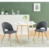 BRATINA Lot De 2 Chaises En Tissu