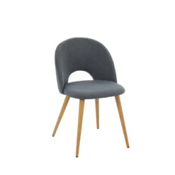 BRATINA Lot De 2 Chaises En Tissu -Meubles Soldes Magasin 2 chaises tissu bratina 2