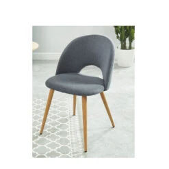 BRATINA Lot De 2 Chaises En Tissu -Meubles Soldes Magasin 2 chaises tissu bratina 6