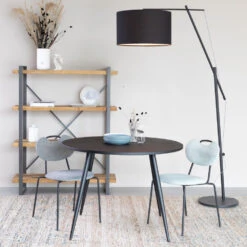 ASPEN Lot De 2 Chaises En Tissu Et Métal