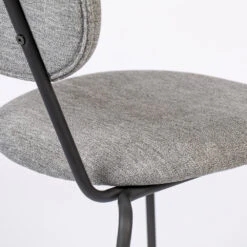 ASPEN Lot De 2 Chaises En Tissu Et Métal -Meubles Soldes Magasin 2 chaises tissu metal aspen 8