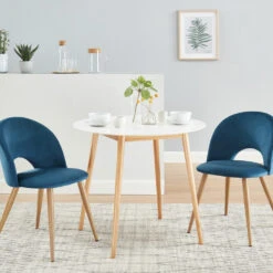 BRATINA Lot De 2 Chaises En Velours