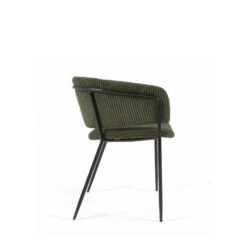 RUNNIE Lot De 2 Chaises En Velours Côtelé Et Métal 15 RUNNIE Lot De 2 Chaises En Velours Côtelé Et Métal -Meubles Soldes Magasin 2 chaises velours cotele metal kave home runnie 4