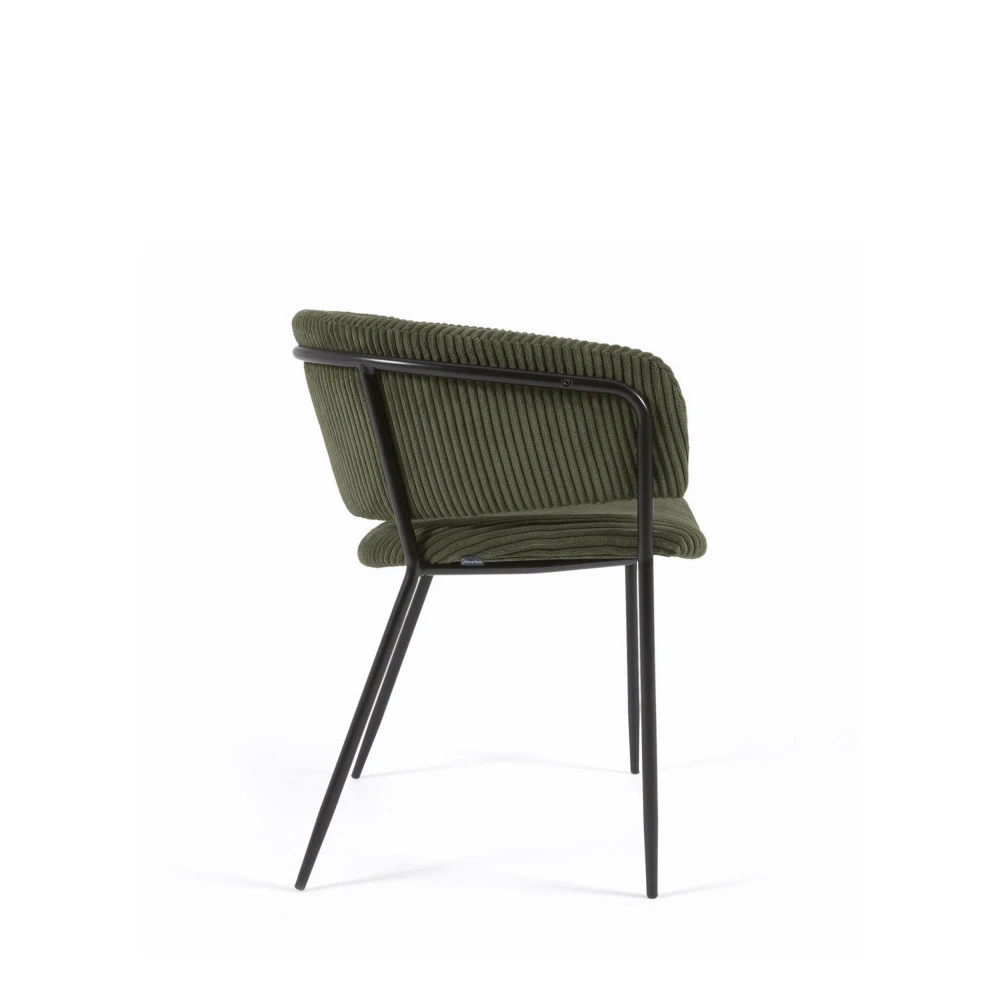 RUNNIE Lot De 2 Chaises En Velours Côtelé Et Métal 7 RUNNIE Lot De 2 Chaises En Velours Côtelé Et Métal – Image 5