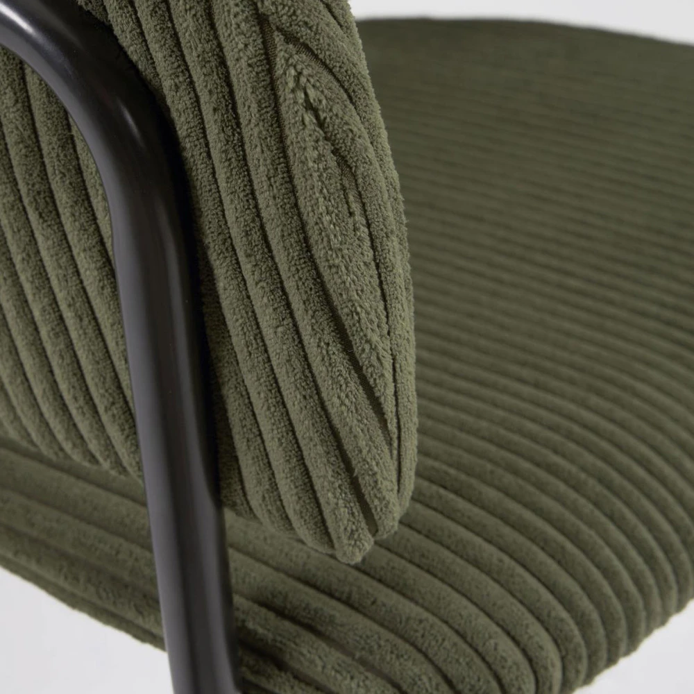 RUNNIE Lot De 2 Chaises En Velours Côtelé Et Métal 8 RUNNIE Lot De 2 Chaises En Velours Côtelé Et Métal – Image 6