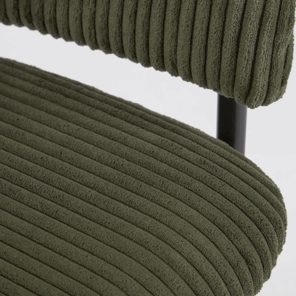 RUNNIE Lot De 2 Chaises En Velours Côtelé Et Métal 9 RUNNIE Lot De 2 Chaises En Velours Côtelé Et Métal – Image 7