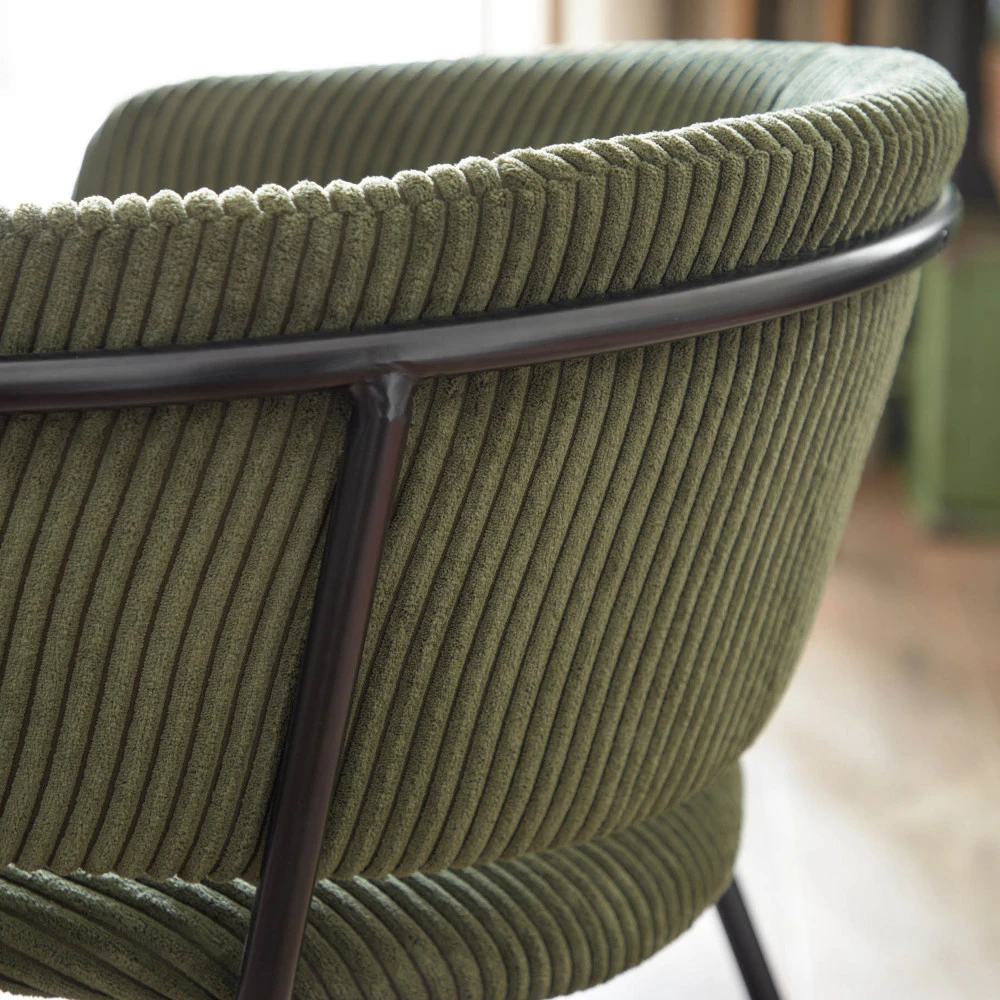 RUNNIE Lot De 2 Chaises En Velours Côtelé Et Métal 10 RUNNIE Lot De 2 Chaises En Velours Côtelé Et Métal – Image 8