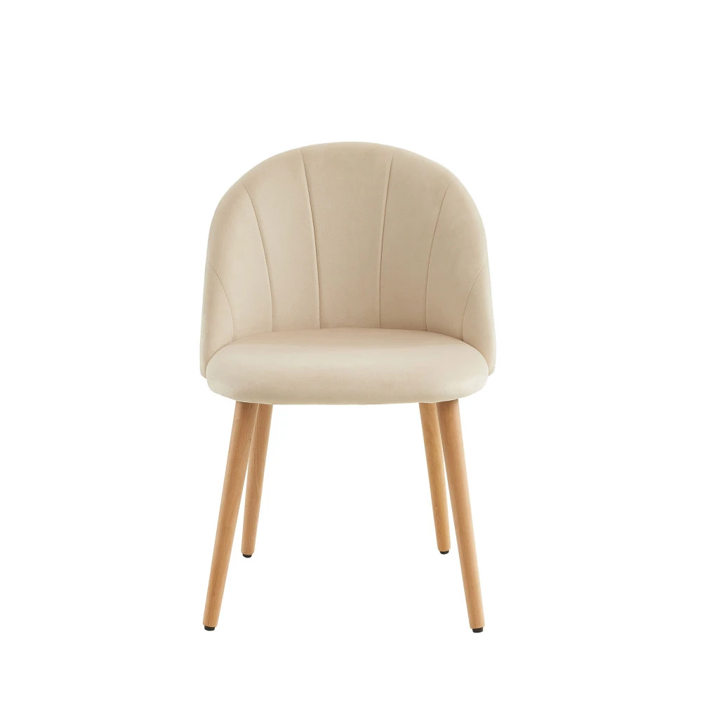 ROANDOLA Lot De 2 Chaises En Velours 7 ROANDOLA Lot De 2 Chaises En Velours – Image 5