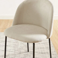 SLANA Lot De 2 Chaises En Velours 12 SLANA Lot De 2 Chaises En Velours -Meubles Soldes Magasin 2 chaises velours slana 4