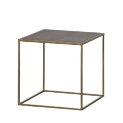 NEST 2 Tables Basses Gigognes Carrées En Métal Et Bois 9 NEST 2 Tables Basses Gigognes Carrées En Métal Et Bois -Meubles Soldes Magasin 2 tables basses gigognes carrees metal bois bepurehome nest 3