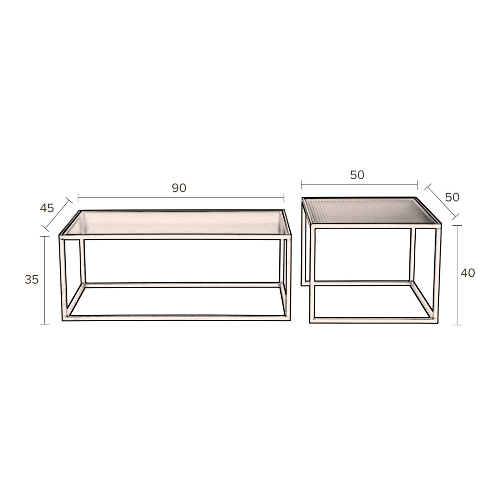 BOLI 2 Tables Basses En Métal 12 BOLI 2 Tables Basses En Métal – Image 10