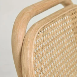 DORIANE Lot De 2 Tabourets De Bar En Chêne Et Rotin -Meubles Soldes Magasin 2 tabourets bar chene rotin kave home doriane 5