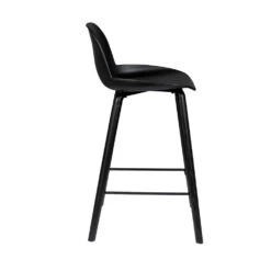 ALBERT KUIP Lot De 2 Tabourets De Bar Résine Et Bois Pieds Noirs 66cm -Meubles Soldes Magasin 2 tabourets bar resine bois pieds noirs 66cm zuiver albert kuip 4