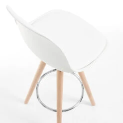 SLAD Lot De 2 Tabourets De Bar Scandinave 65cm -Meubles Soldes Magasin 2 tabourets bar scandinave 65cm slad 2