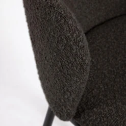 CISELIA Lot De 2 Tabourets De Bar En Tissu Bouclette Et Métal H75cm 16 CISELIA Lot De 2 Tabourets De Bar En Tissu Bouclette Et Métal H75cm -Meubles Soldes Magasin 2 tabourets bar tissu bouclette metal h75cm kave home ciselia 5