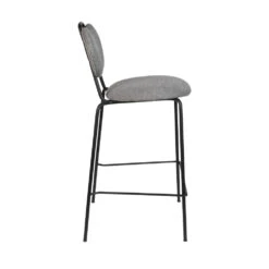 ASPEN Lot De 2 Tabourets De Bar En Tissu Et Métal 65cm -Meubles Soldes Magasin 2 tabourets bar tissu metal 65cm aspen 3