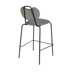 ASPEN Lot De 2 Tabourets De Bar En Tissu Et Métal 65cm -Meubles Soldes Magasin 2 tabourets bar tissu metal 65cm aspen 4