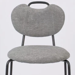 ASPEN Lot De 2 Tabourets De Bar En Tissu Et Métal 65cm -Meubles Soldes Magasin 2 tabourets bar tissu metal 65cm aspen 5