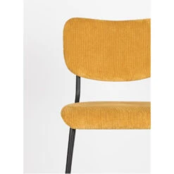 BENSON Lot De 2 Tabourets De Bar En Velours Côtelé 65cm -Meubles Soldes Magasin 2 tabourets bar velours cotele 65cm zuiver benson 5