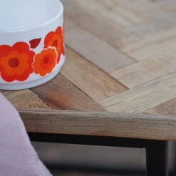 BOBOKAN 3 Tables Basses Gigognes Carrées En Métal Et Teck Recyclé -Meubles Soldes Magasin 3 tables basses gigognes carrees metal teck recycle drawer bobokan 3