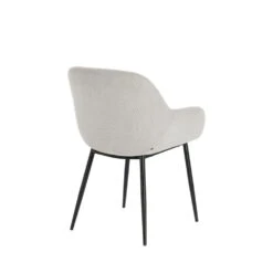 KONNA Lot De 4 Fauteuils De Table En Velours Côtelé Et Métal -Meubles Soldes Magasin 4 chaises velours cotele metal kave home konna 3