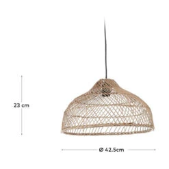 DYARA Abat-jour Rond En Jute ø42,5cm -Meubles Soldes Magasin abat jour rond jute o41cm kave home dyara 5