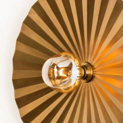 NISANG Applique Murale De Forme éventail En Métal ø60cm -Meubles Soldes Magasin applique murale forme eventail metal 60cm drawer nisang 3