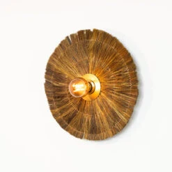 MEDAN Applique Murale En Matière Naturelle ø52cm -Meubles Soldes Magasin applique murale matiere naturelle 52cm drawer medan 2