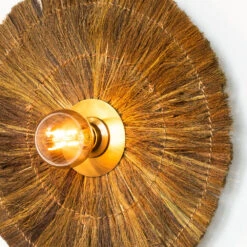 MEDAN Applique Murale En Matière Naturelle ø52cm -Meubles Soldes Magasin applique murale matiere naturelle 52cm drawer medan 4