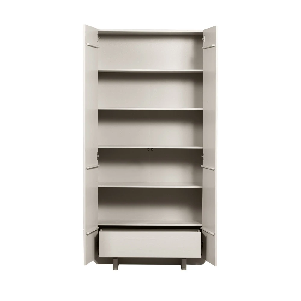 BASU Armoire 2 Portes, 1 Tiroir En Bois H210cm 6 BASU Armoire 2 Portes, 1 Tiroir En Bois H210cm – Image 4