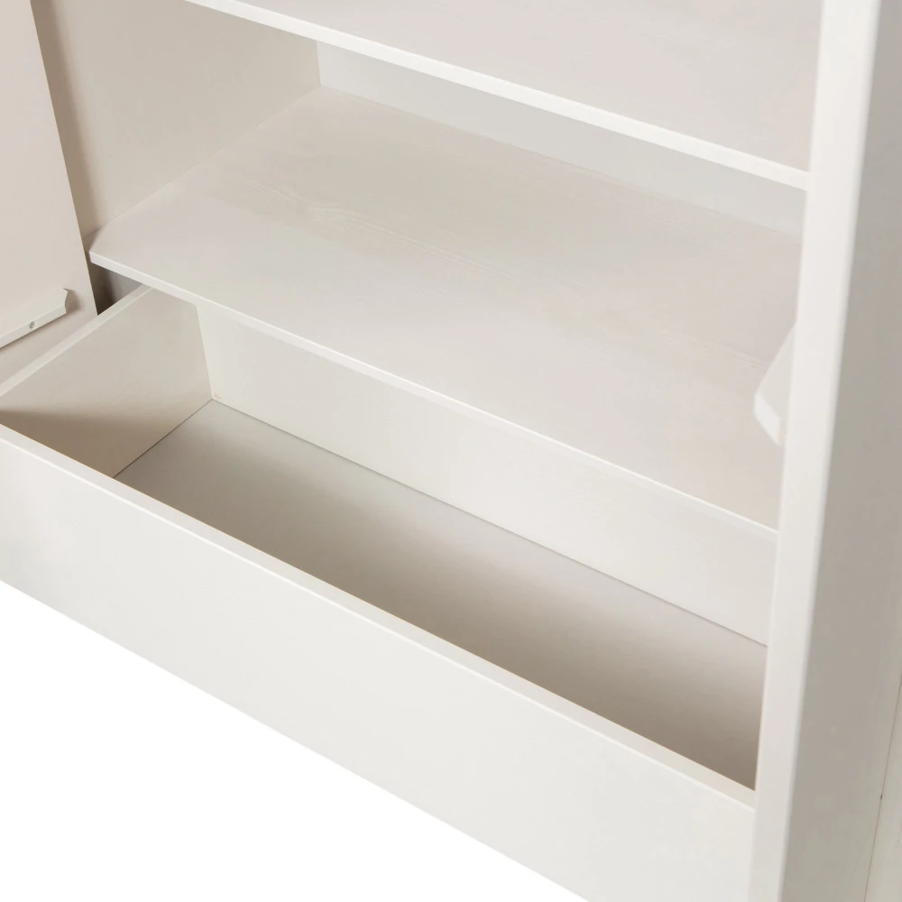 BASU Armoire 2 Portes, 1 Tiroir En Bois H210cm 7 BASU Armoire 2 Portes, 1 Tiroir En Bois H210cm – Image 5