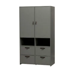 STAGE Armoire 2 Portes 4 Tiroirs En Bois 10 STAGE Armoire 2 Portes 4 Tiroirs En Bois -Meubles Soldes Magasin armoire 2 portes 4 tiroirs bois vtwonen stage 2