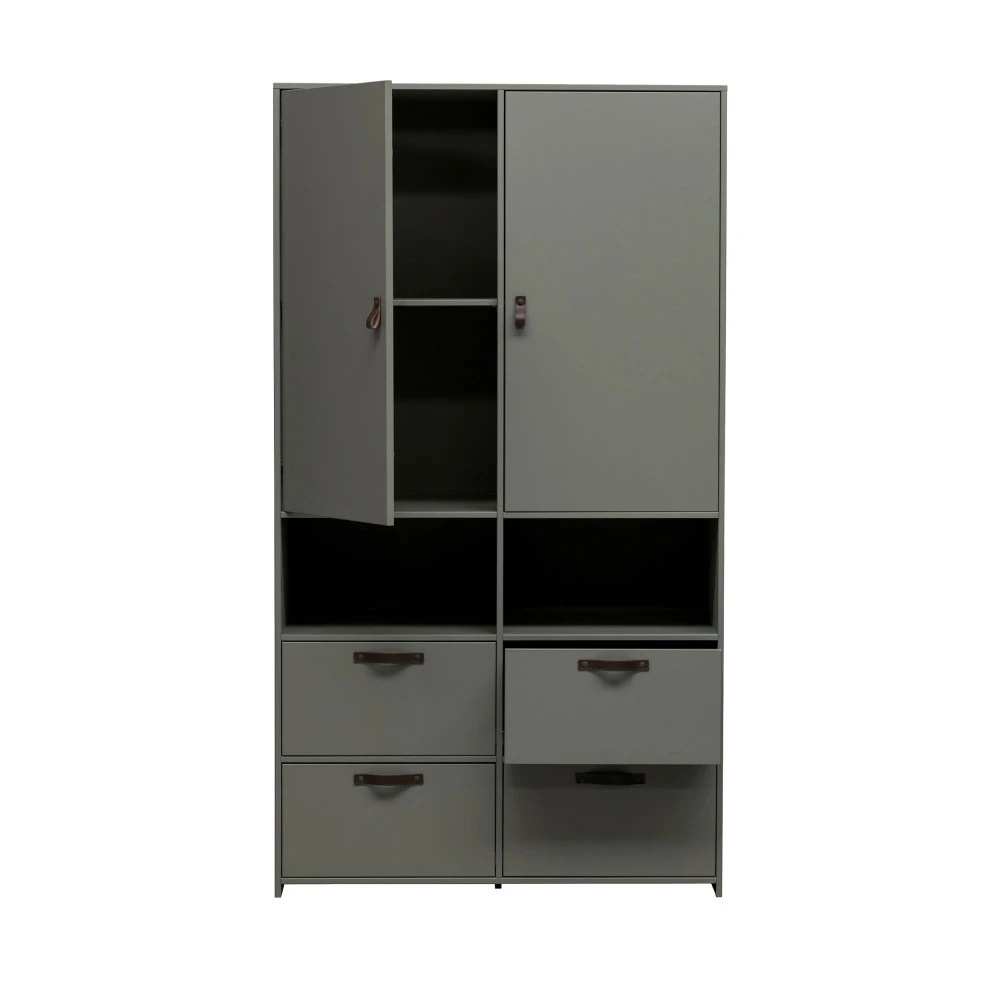 STAGE Armoire 2 Portes 4 Tiroirs En Bois 7 STAGE Armoire 2 Portes 4 Tiroirs En Bois – Image 5