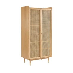 BOMBONG Armoire 2 Portes En Bois Et Cannage 12 BOMBONG Armoire 2 Portes En Bois Et Cannage -Meubles Soldes Magasin armoire 2 portes bois cannage bombong 2