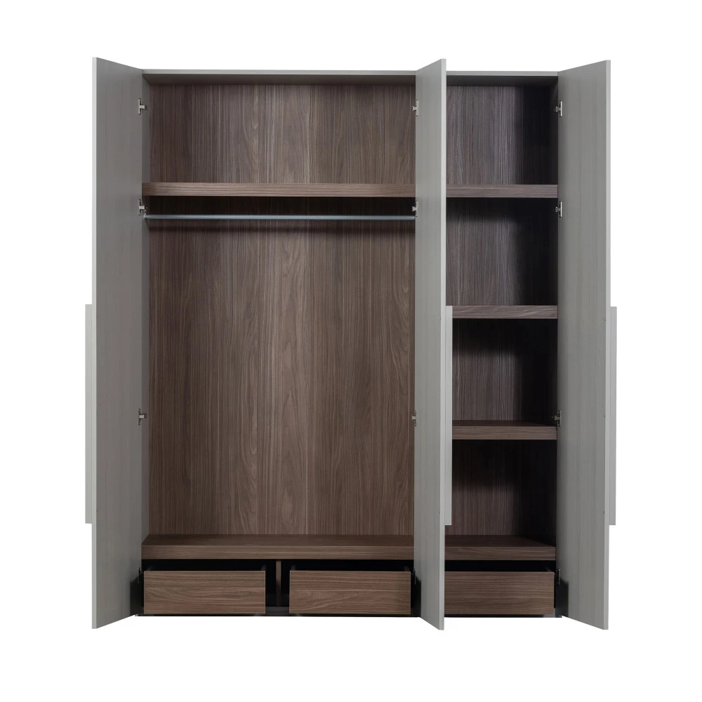 RENS Armoire 3 Portes En Bois H210cm 6 RENS Armoire 3 Portes En Bois H210cm – Image 4