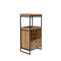 EDGAR Armoire Bar à Vin Vintage -Meubles Soldes Magasin armoire bar vin vintage edgar 2
