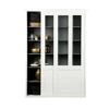 VINCE Vaisselier En Bois 2 Portes Coulissantes -Meubles Soldes Magasin armoire bois 2 portes coulissantes vince