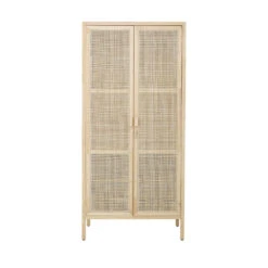 MARIANA Armoire En Bois Et Cannage -Meubles Soldes Magasin armoire bois cannage bloomingville mariana 1