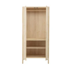 MARIANA Armoire En Bois Et Cannage -Meubles Soldes Magasin armoire bois cannage bloomingville mariana 6