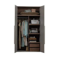 RENS Armoire En Bois H210cm -Meubles Soldes Magasin armoire bois h210cm woood rens 4