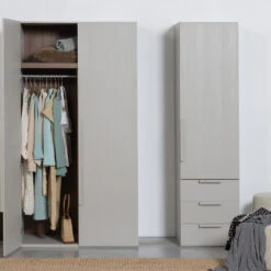 RENS Armoire En Bois H210cm -Meubles Soldes Magasin armoire bois h210cm woood rens 5