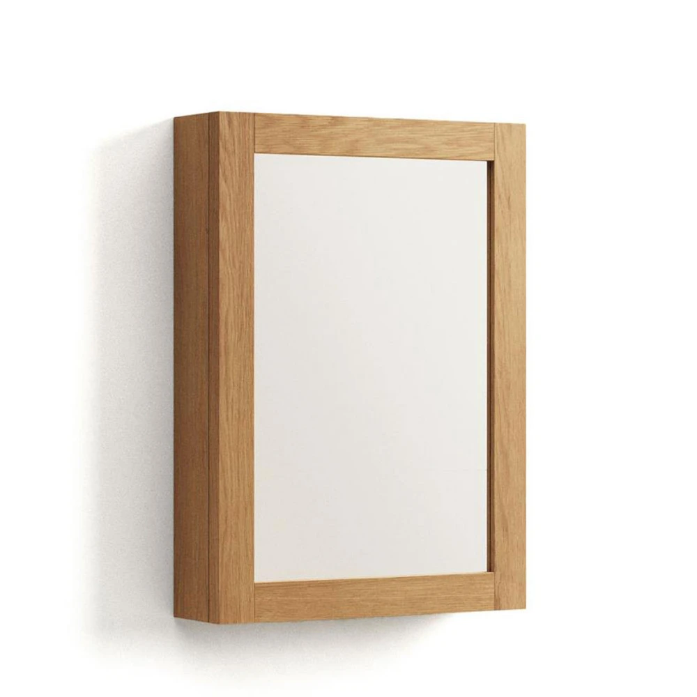 KENTA Armoire De Toilette 3 étagères En Bois 50x70cm 5 KENTA Armoire De Toilette 3 étagères En Bois 50x70cm – Image 3