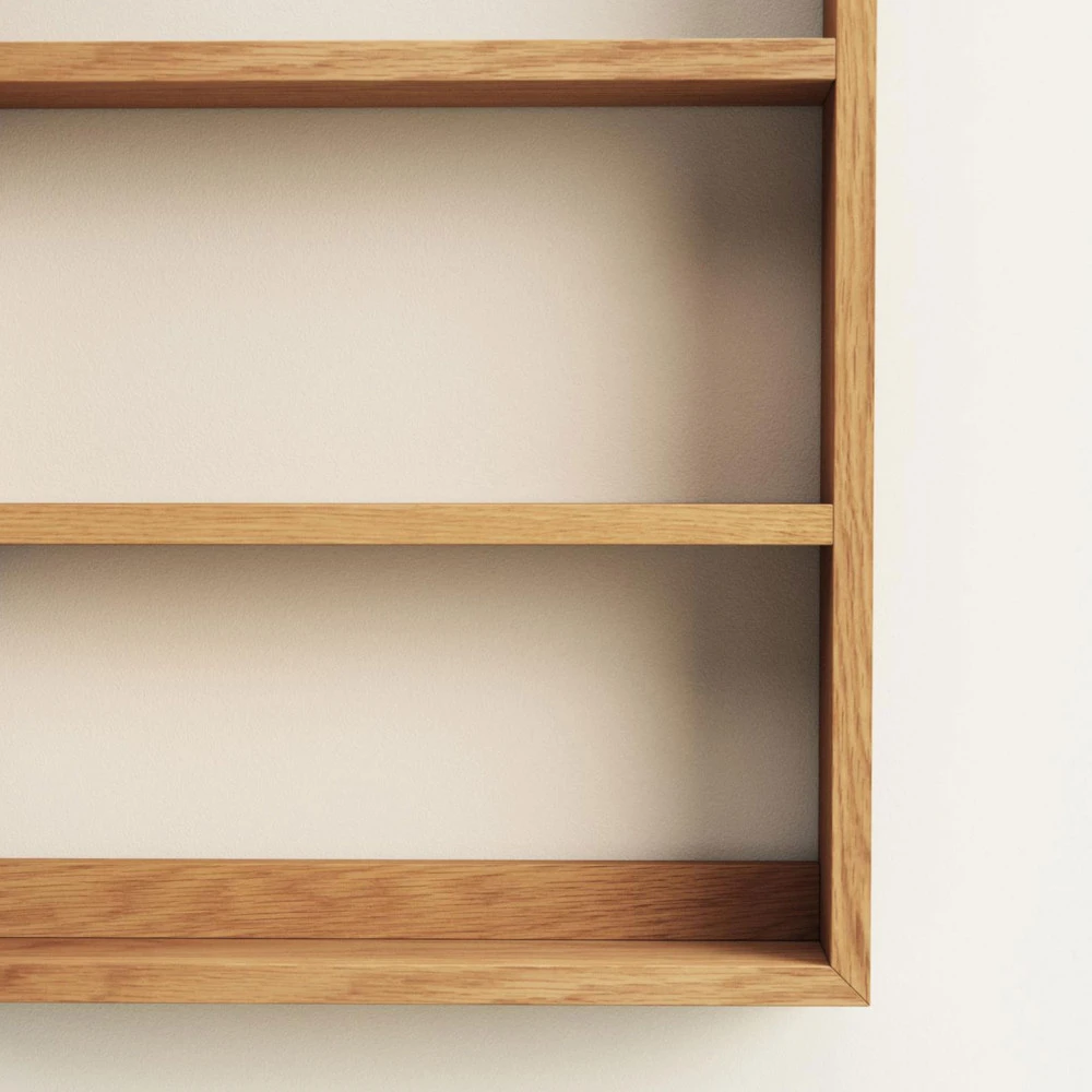 KENTA Armoire De Toilette 3 étagères En Bois 50x70cm 7 KENTA Armoire De Toilette 3 étagères En Bois 50x70cm – Image 5