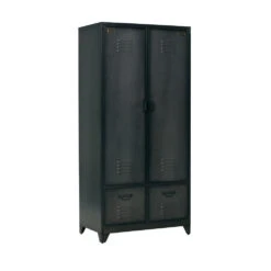 LOCKER Armoire En Métal -Meubles Soldes Magasin armoire metal noir locker 2