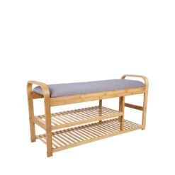 ARCH Banc En Bambou Avec Rangements -Meubles Soldes Magasin banc bambou avec rangements arch 2